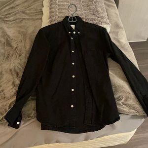 Black button up shirt